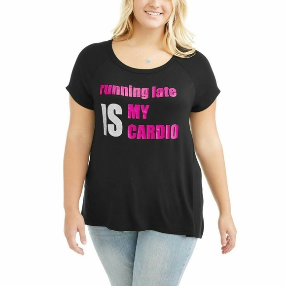 eye candy Tops - Eye Candy Hi - Lo Graphic Tee With Cutout Back
